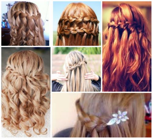 Стрижка на длинные волосы водопад. Прическа водопад — схемы плетения, особенности оформления и ухода + фото