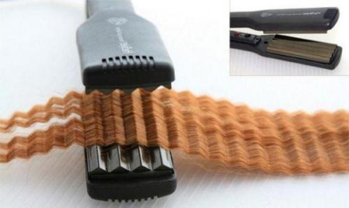 Как самостоятельно быстро и правильно делать кудри утюжком. Калифорнийские (ломаные) небрежные локоны 07