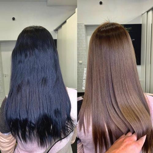 Как и чем вывести черный цвет волос дома и в салоне. Обесцвечивание черного в салоне