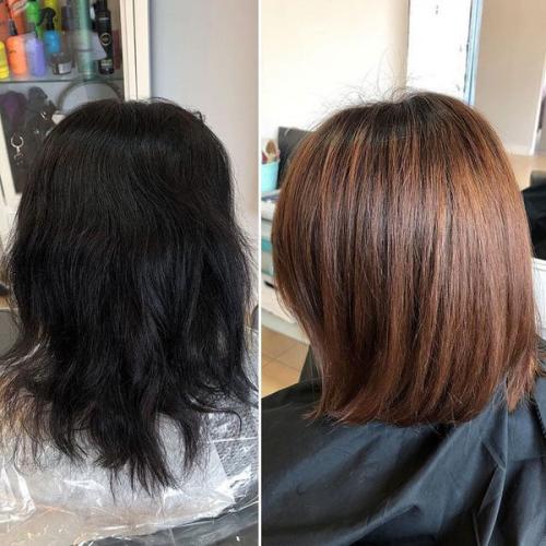 Из черного в блонд за 1 раз. Кислотная смывка для волос