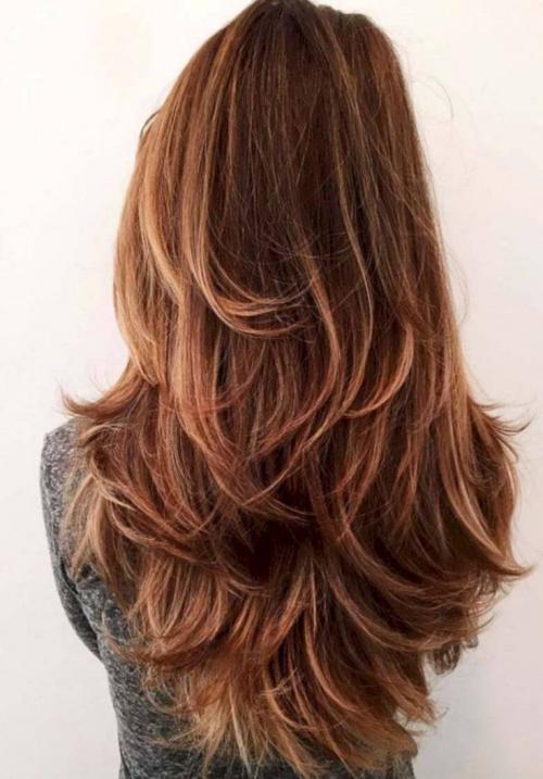 Модные многослойные стрижки на средние волосы без челки. Стрижки слоями