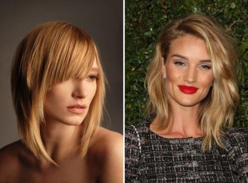 Стрижки на среднюю длину волос. Каскад 04