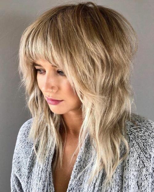 Модные объемные стрижки на средние волосы 2022. Объемные стрижки для волос средней длины