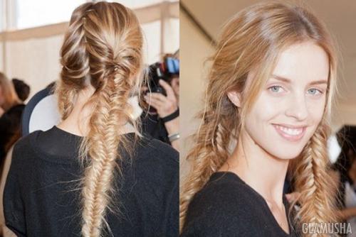 Коса рыбий хвост с подхватом. Коса «Рыбий хвост»: как плести + 15 вариантов причесок с инструкцией