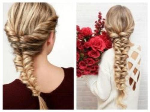 Рыбий хвост 2 косы пошагово. Как заплести косу рыбий хвост, пошаговая инструкция. Варианты плетения с фото