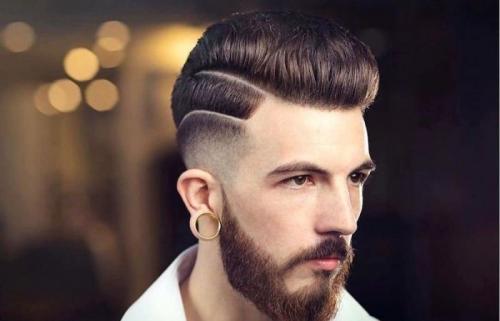 Рисунки на висках у мальчиков. Виды рисунков на голове