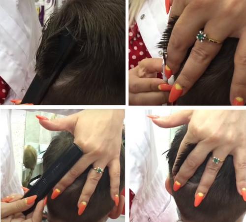 Мужская стрижка ножницами пошаговая инструкция. Пошаговая инструкция, как подстричь мужчину, парня ножницами: формируем макушку стрижки «Полубокс»