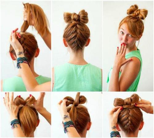 Прически за 5 минут самой себе. Легкие прически в школу самой себе за 5 минут: пошаговые фото