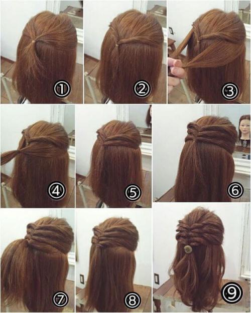 Прически за 5 минут самой себе. Легкие прически в школу самой себе за 5 минут: пошаговые фото