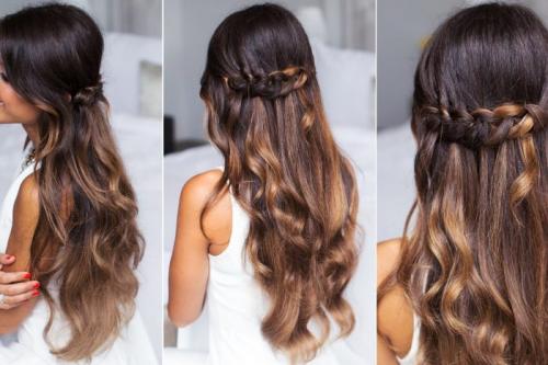 Вечерняя укладка на распущенные волосы. Прически с распущенными волосами
