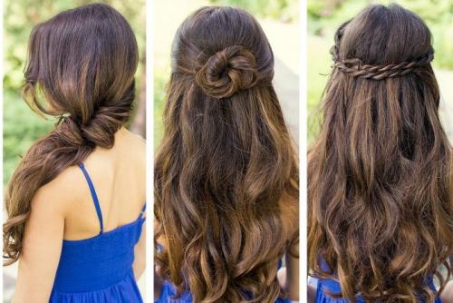 Вечерняя укладка на распущенные волосы. Прически с распущенными волосами