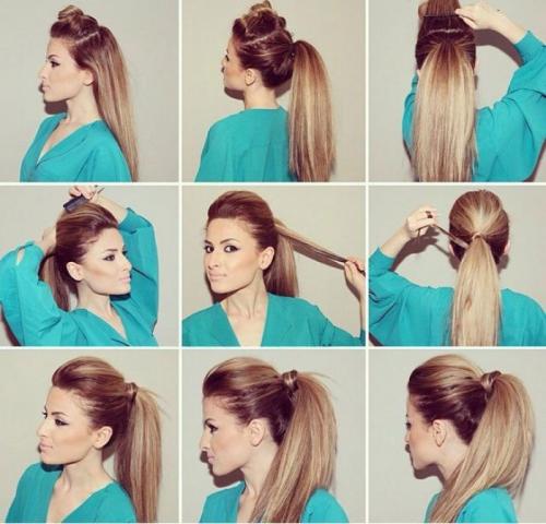 Быстрые прически на средние волосы на каждый день. Стильные и быстрые прически с хвостами для девушек и женщин