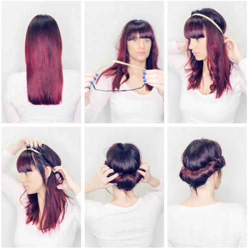 Укладка на длинные волосы. Легкие прически для длинных волос на каждый день за 5 минут