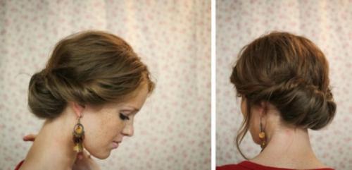 Повседневные прически на средние волосы своими руками. Повседневные прически для средней длины волос своими руками 03