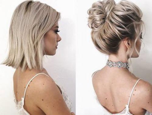 Модные укладки на короткие. Прическа на короткие волосы на праздник: фото 2022