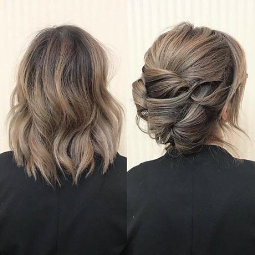 Модные укладки на короткие. Прическа на короткие волосы на праздник: фото 2022