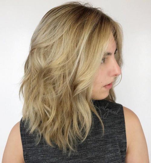 Стрижки без челки 2021. Стрижка для средних волос без челки