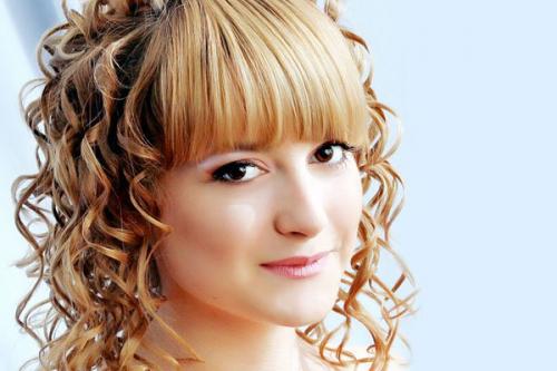 Укладка на средние волосы с челкой и без. Укладки на средние волосы. Фото, модные тенденции с чёлкой и без кудрями, на торжество 23