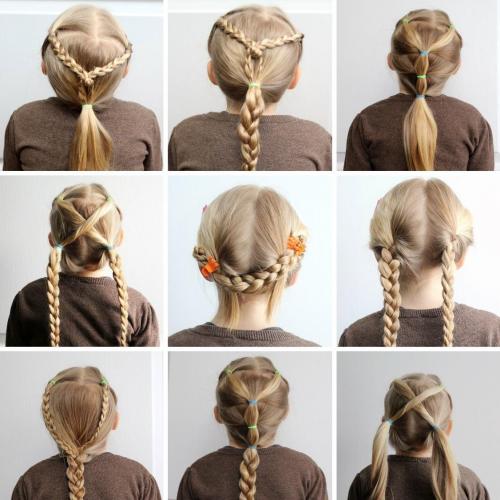 Прически для самых маленьких пошагово. 100 причесок из косичек для девочек с пошаговыми фото