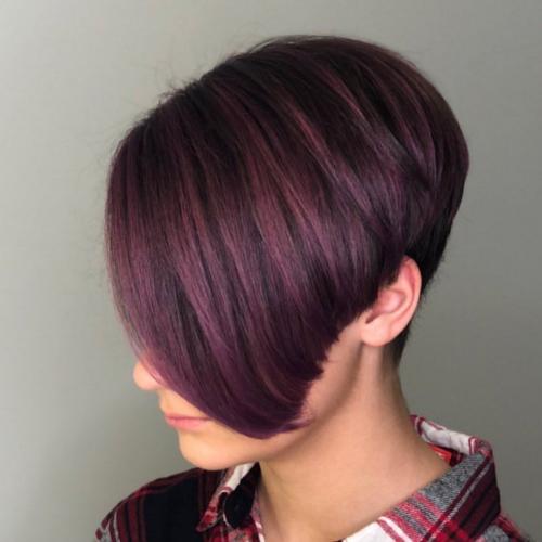 Короткие женские стрижки с удлинением сзади. Варианты стрижки боб для коротких волос: фото