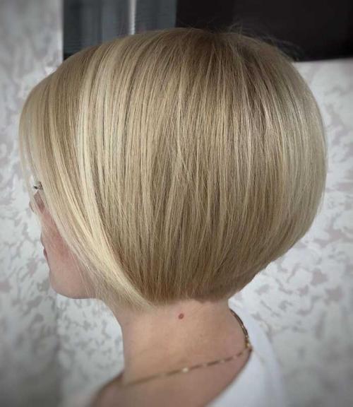 Короткие женские стрижки с удлинением сзади. Варианты стрижки боб для коротких волос: фото