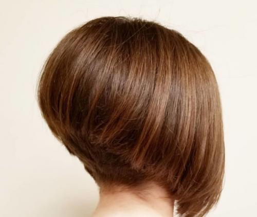 Короткие женские стрижки с удлинением сзади. Варианты стрижки боб для коротких волос: фото