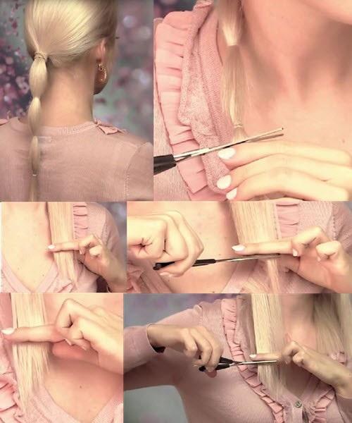 Как подстричь волосы дома женщине. Как ровно самостоятельно подстричь волосы. Пошаговая инструкция в домашних условиях