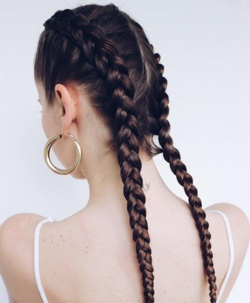 Простые прически на средние волосы