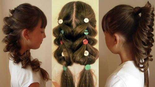 Прически для самых маленьких пошагово. 100 причесок из косичек для девочек с пошаговыми фото