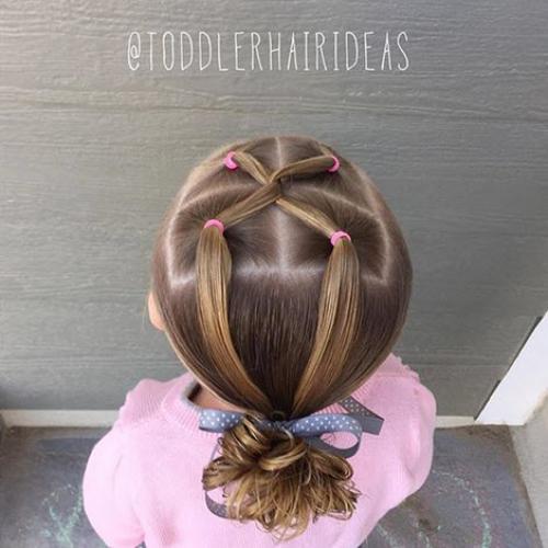 Прически в садик простые. 100 причесок для девочек в садик на каждый день