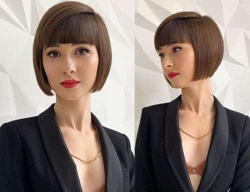 Стрижка боб на короткие волосы 2022. Боб каре с челкой 2022: фото модных стрижек, тенденции