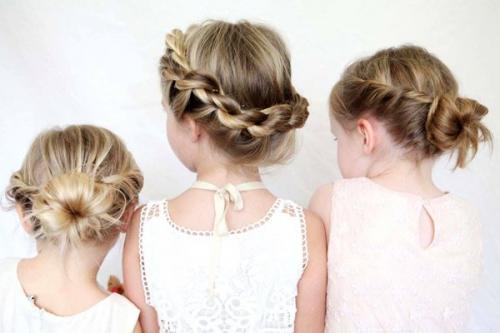 Прически для малышей 3 года. Красивые прически для девочек 3 лет. Детские прически для девочек 3 лет