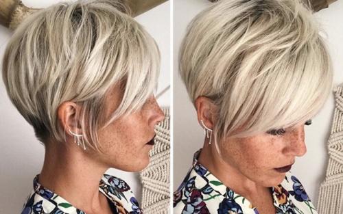 Женская короткая стрижка в домашних условиях. Авангард