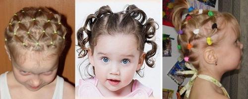 Детские прически с резинками на короткие волосы. Красивые прически для девочек на короткие волосы на каждый день, в школу. Инструкции выполнения