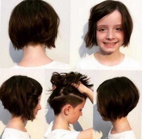 Прически для девочки 2 года на короткие. Хвостики 02