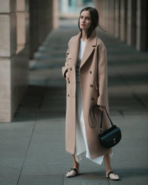 С чем носить пальто оверсайз женское. Пальто оверсайз