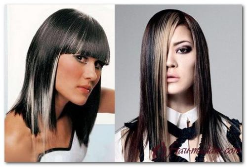 Покраска волос в два цвета на короткие волосы. Окрашивание темных волос в 2 цвета (фото)