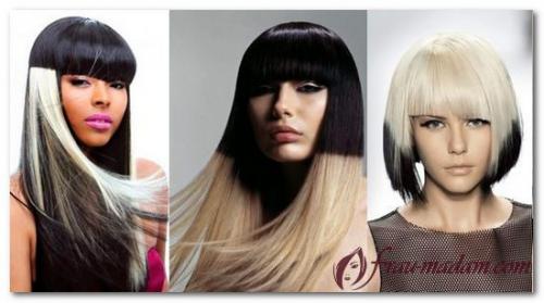 Покраска волос в два цвета на короткие волосы. Окрашивание темных волос в 2 цвета (фото)