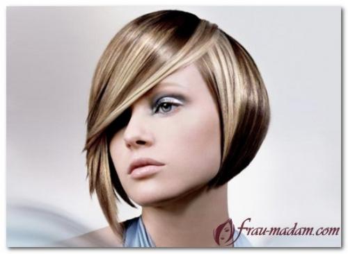 Покраска волос в два цвета на короткие волосы. Окрашивание темных волос в 2 цвета (фото)