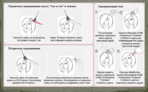 Как красить волосы этапы. Первичное и вторичное окрашивание