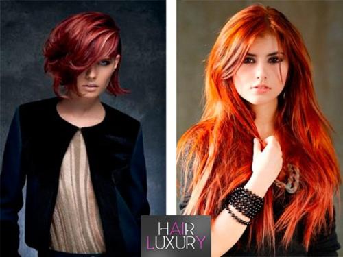 Цветные пряди на темных. Модные оттенки