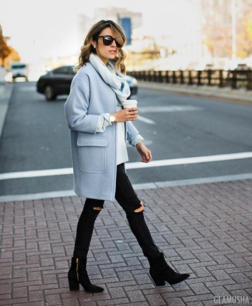 Пальто-кокон. С чем носить и кому идет большое пальто-кокон