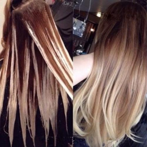 Растяжка цвета на волосах. Что это такое? 01