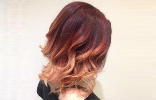 Растяжка цвета на волосах. Что это такое? 07