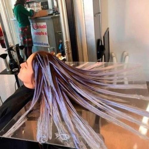 Растяжка цвета на волосах. Что это такое? 02