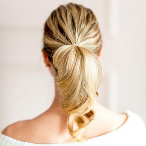 Прически с косами легкие. 1 Коса на каждый день в конском хвостике