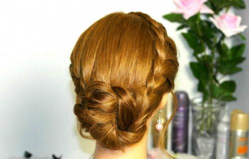 Прически с косами вечерние. Прическа с косой: простые и очень стильные фото-примеры плетения на средние или длинные волосы (уроки по созданию прически)