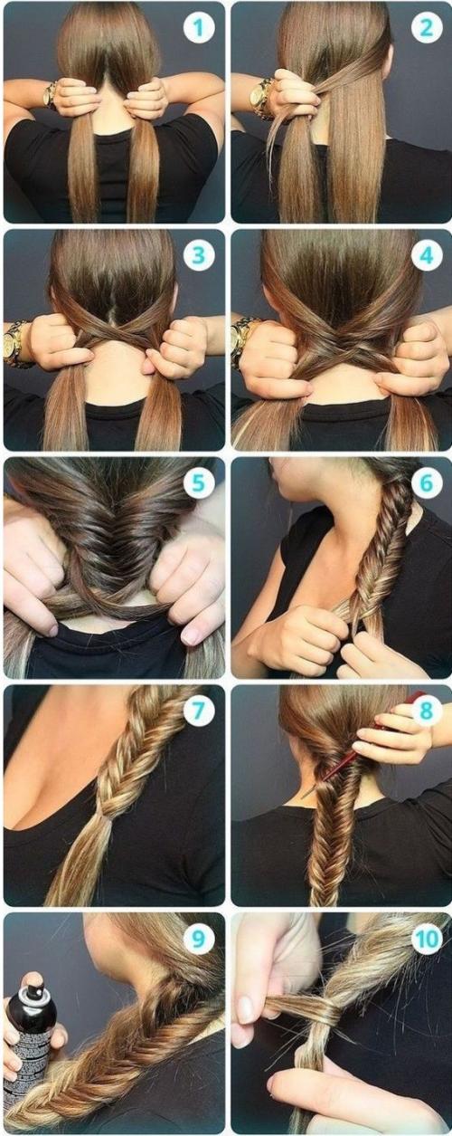Прическа из кос на средние волосы. Прически с косами на средние волосы в домашних условиях и пошаговые фото