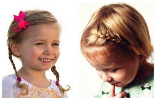 Прически для самых маленьких пошагово. Детские прически в детский сад
