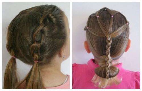 Прически для самых маленьких пошагово. Детские прически в детский сад